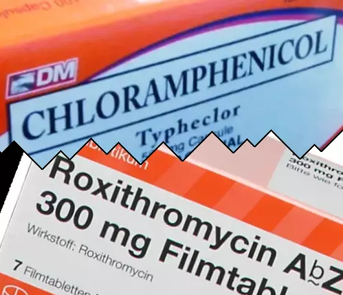 Chlooramfenicol vs Roxitromycine